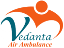 Vedanta Air Ambulance in Ranchi in an affordable price with Specialized Medical Team Unit